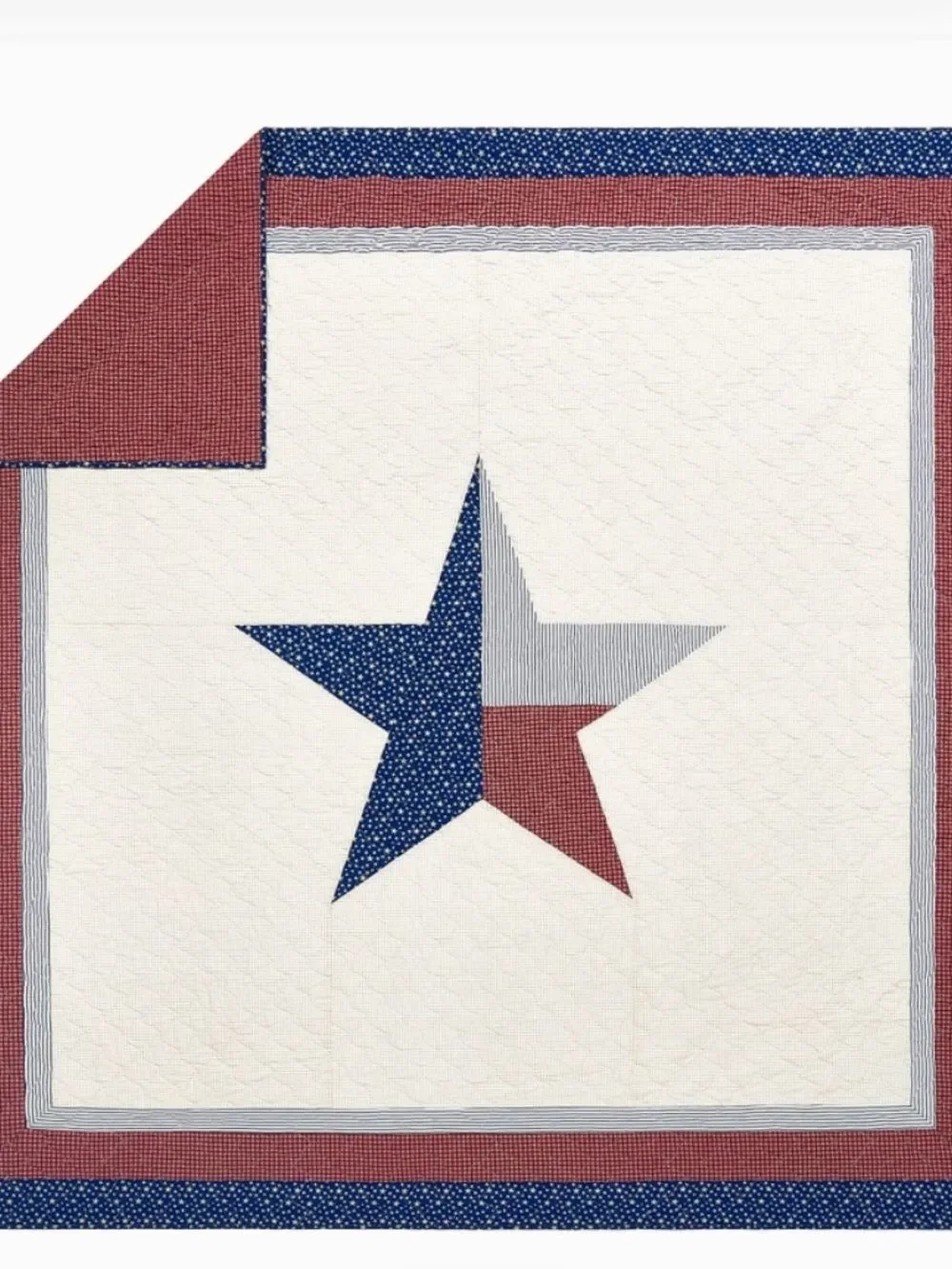 Lone Star Cotton King Quilt Set Texas Americana Bedding